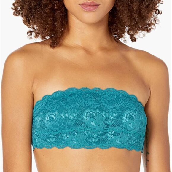 Cosabella Never Say Never Bandeau Bra Flirtie Blue Curacao - Picture 1 of 6